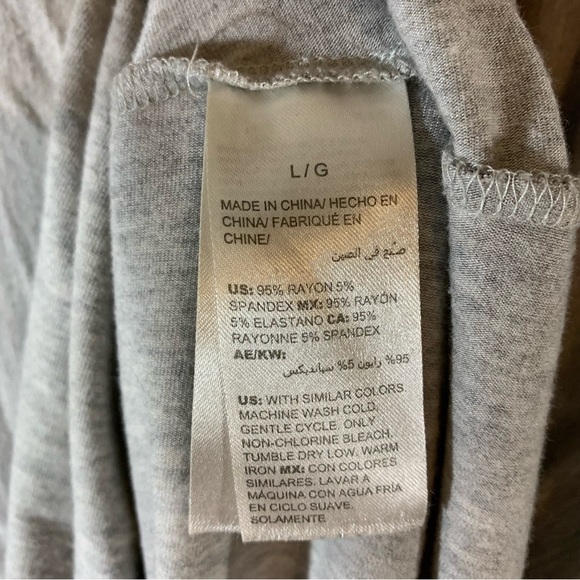 2/$35 Soma long sleeve border print tunic in heathered frost - Picture 9 of 10